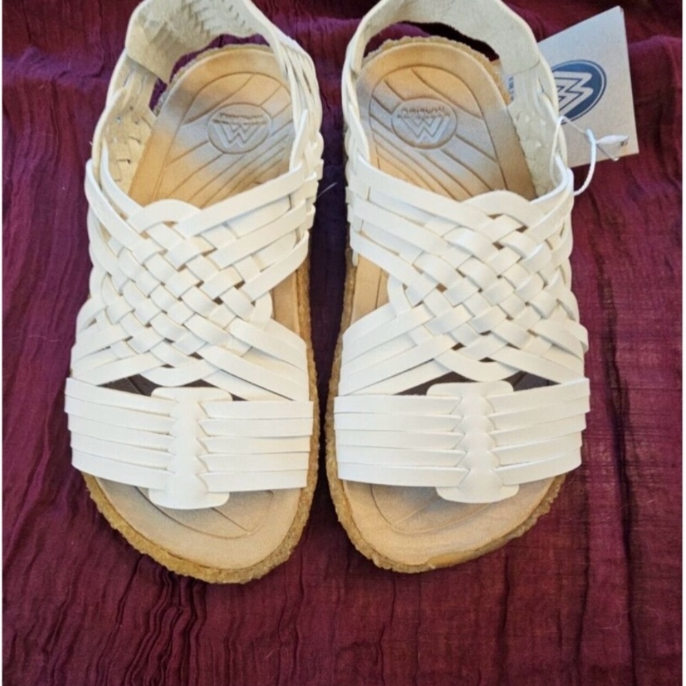 Malibu White Woven Sandals